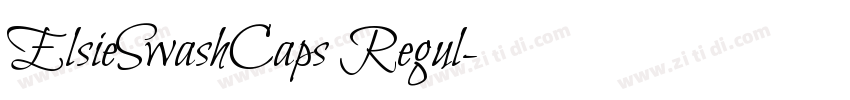 ElsieSwashCaps Regul字体转换